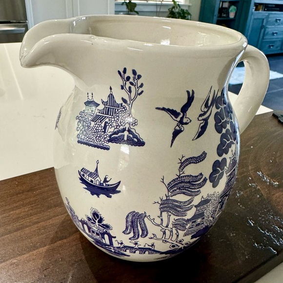 Blue Willow Pantry Collection Pitcher by Heritage Mint Ltd 6 1/4" Vintage - Picture 4 of 8